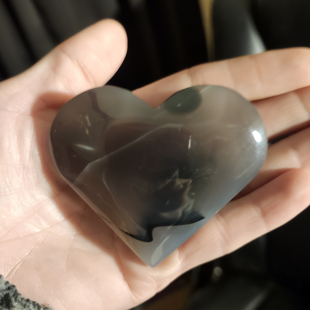 Volcano Agate Heart
